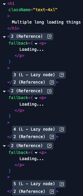 RSC Devtools tree